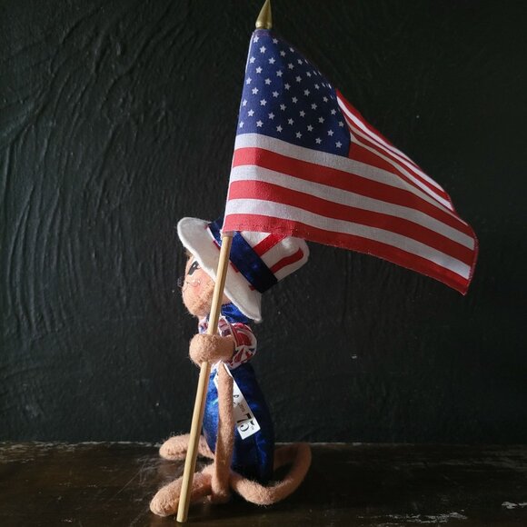 Annalee 2010 Patriotic 4th Of July Boy Mouse With American Flag - Picture 5 of 7